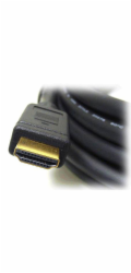 Neutrální video kabel HDMI M - HDMI M, HDMI 1.4 - Vysokorychlostní s Ethernetem, 5 m, pozlacené konektory, černý, Logo blister