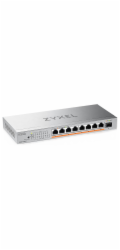 Zyxel XMG-108 8 Ports 2,5G + 1 SFP+, 8 ports 100W total PoE++ Desktop MultiGig unmanaged Switch