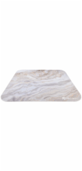 AROZZI Zona Quattro White Marble/ ochranná podložka na podlahu/ 116 x 116 cm/ design bílý mramor