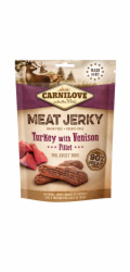 CARNILOVE Meat Jerky Turkey with Venison - snack pro psy - 100 g