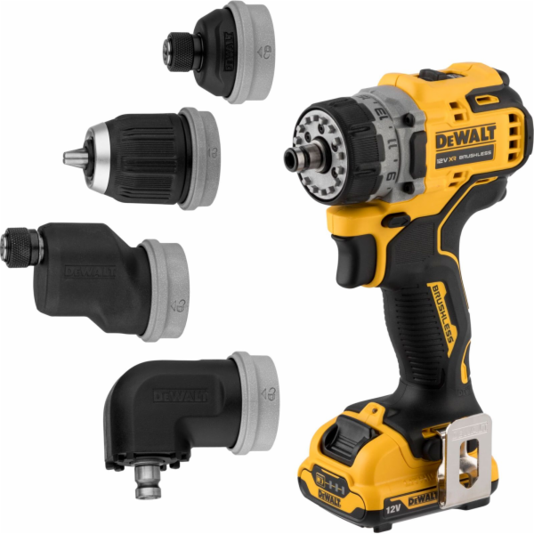 Vrtačka/šroubovák se 4 hlavami DeWalt DCD703L2T 12 V