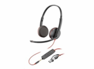 Poly Blackwire 3225 náhlavní souprava, 3.5 mm jack + USB-C/A adaptér, stereo (bulk)