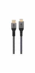 Goobay Adaptérový kabel Plus DisplayPort > HDMI, 4K @ 60Hz (šedý, 1 metr)
