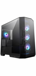 MSI skříň MAG PANO M100R PZ Black/ bez zdroje/ levé a přední sklo/ 4x 120 mm A-RGB fan/ 1x USB-C/ 1x USB3.2/ černá