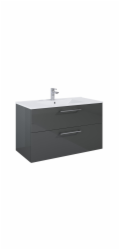Koupelnová skříňka s umyvadlem Masterj Ekoline, šedá, 46,5x100x 61,1