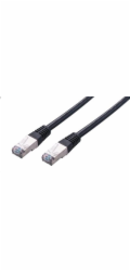 C-TECH kabel patchcord Cat5e, FTP, černý, 0,5m