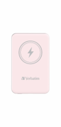 Verbatim Wireless Powerbank Charge  n  Go 5.000mAh (rosa, Qi, PD 3.0, Quick Charge 3.0)