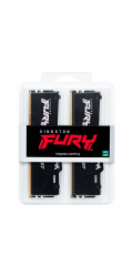 Kingston DIMM 32 GB DDR5-6000 (2x 16 GB) duální sada (černá, KF560C30BBEAK2-32, FURY Beast RGB, INTEL XMP, AMD EXPO)