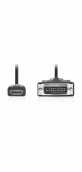 NEDIS kabel HDMI - DVI/ konektor HDMI - 24+1pinová zástrčka DVI-D/ černý/ bulk/ 3m