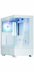 Zalman skříň P10 White / miniT / 1x120mm fan ARGB / USB 3.0 / USB-C / temperované sklo / bílá
