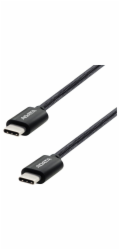 ADATA Kabel USB 2.0, USB-C samec > USB-C samec (černý, 1 metr, PD 3.0, QC 3.0, nabíjení až 100 wattů)