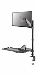 Neomounts  DS90-325BL1 / držák na stůl /pracovní místo / sezení-stání / monitor, klávesnice a myš