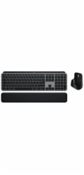 Logitech Master Series MX Keys S Combo for Mac - Sada klávesnice a myši - full size - podsvícená - bezdrátový - Bluetooth LE - QWERTY - US mezinárodní - šedá space gray