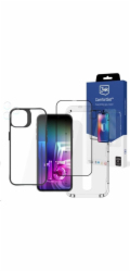 Pouzdro 3MK + skleněná obrazovka + čočka pro iPhone 15 Pro Max 3mk Comfort Set 4v1 pouzdro s temperovanou čočkou