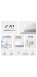 TP-Link DECO BE25(3-PACK) Systém mesh Wi-Fi Dvoupásmový (2,4 GHz / 5 GHz) Wi-Fi 7 (802.11be) Bílá 2 Vnitřní