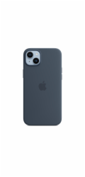 iPhone 14+ Silicone Case with MS - Storm Blue