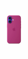 iPhone 16 Plus Silicone Case with MS - Fuchsia