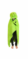 Hřejivá deka Cozy Noxxiez BL817 Želva - s kapucí se zvířátkem a tlapkovými kapsami
