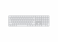 Apple Magic Keyboard Numeric Touch ID/Bezdrátová Bluetooth/US layout/Bílá