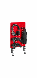 Pegboard upínací na stůl  červený  ocel