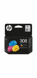 HP 308 Tri-color Original Ink Cartridge (120 pages)