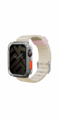 Řemínek Skinarma Shokku Apple Watch 45/44/42 mm béžová/béžová