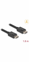 DeLOCK kabel DisplayPort 2.1 samec > DisplayPort samec, 16K, 80 Gb/s
