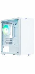 Zalman skříň T4 Plus / miniT / 1x120mm fan ARGB / USB 2.0 / USB 3.0 / tvrzené sklo / bílá