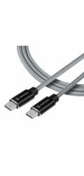 Tactical Fast Rope Aramid Cable USB-C/USB-C 100W 20V/5A 0.3m Grey