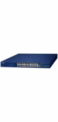 Planet GS-4210-24UP4X L2/L4 switch, 24x1Gb, 4x10Gb SFP+, 24x PoE++ 802.3bt 720W, NMS, QoS