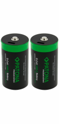 PATONA nabíjecí baterie LR20 mono D Li-lon 4000mAh 1,5V s USB-C nabíjením, 2ks v balení