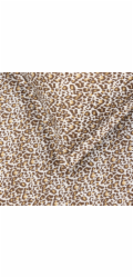 OKKO Souprava povlečení Okko Leopard hnědá 160x200 cm