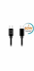 Datový kabel Forever USB-C/USB-C 1m 3A černý