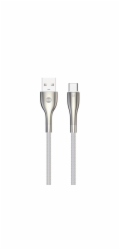 Datový kabel Forever Sleek USB/USB-C 1m 3A bílý