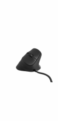 Vertikální myš Natec CRAKE 2 PRO/Vertikální/Optická/Pro praváky/12 400 DPI/Drátové USB-A/Černá