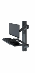 ERGOTRON LX Pro Wall Mount System, nástěnný systém ramen, monitor, klávesnice,myš, šedá