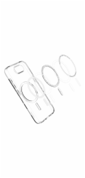 Spigen Crystal Flex MagSafe, čirý bílý - iPhone 16e