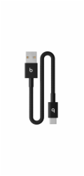 Apple Beats USB-A do USB-C Woven Short Cable (20 cm) - Bolt Black