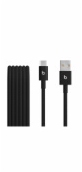 Apple Beats USB-A do USB-C Woven Cables (1.5 m) - Bolt Black (2-Pack)
