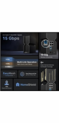 TP-Link Archer BE700 EasyMesh WiFi7 router(BE15000,2,4GHz/5GHz/6GHz,1x10GbEWAN,1x2,5GbELAN,3xGbELAN,1xUSB3.0)