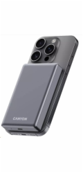 CANYON Power Bank PB-510, 10000 mAh, Magsafe wireless, 20W, Dark grey