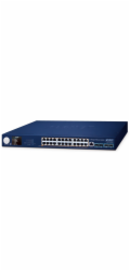 Planet GS-6311-24P4XV L3 switch, 24x1Gb, 4x10Gb SFP+, 24x PoE 802.3at 370W, 0~50°C , QoS, Smart LCD