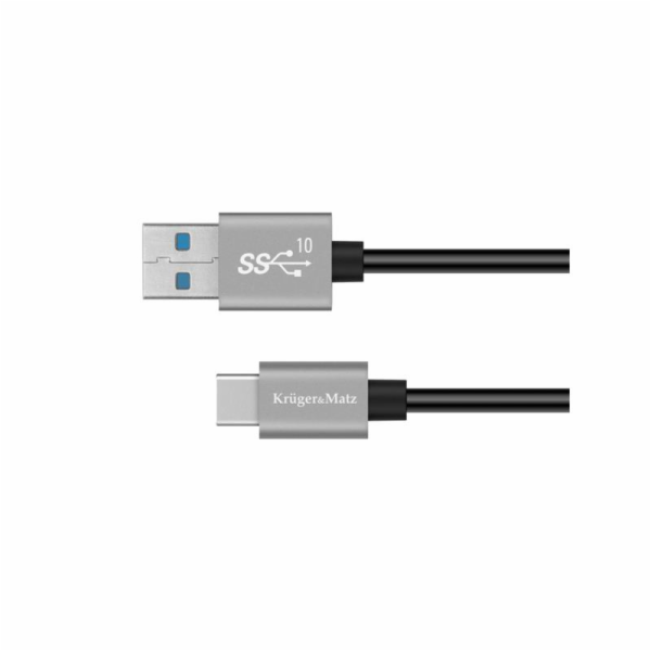 Kabel KRUGER & MATZ KM1263 Basic USB/USB-C 1m Black