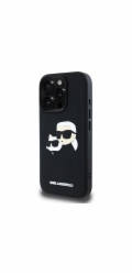 Karl Lagerfeld Pouzdro HC 3D Rubber Double Heads pro iPhone 16 Pro černé