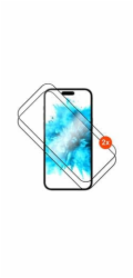 Tvrzené sklo FIXED Full-Cover s aplikátorem pro Apple iPhone Air, 2ks, černé