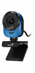 GENIUS FaceCam 1000X Q Blue/ 720p HD/ 360° rotace/ 90° náklon/ USB 2.0/ UVC/ mikrofon/ modrá