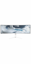 AROZZI NOVA herní monitor 49" 49TUW165 White/ LED/ 5120x1440/ 165Hz/ VA/ 3000:1/ 1ms/ 2xHDMI/ DP/ USB-C/ bílý