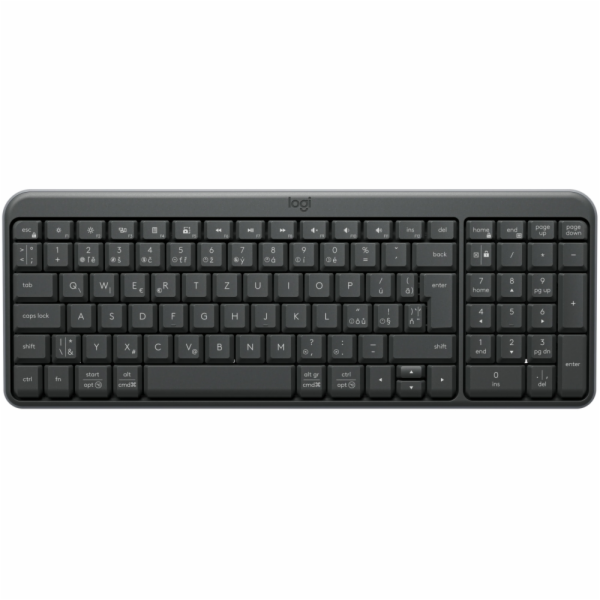Logitech K250 - kompaktná bezdrôtová klávesnica - grafito...