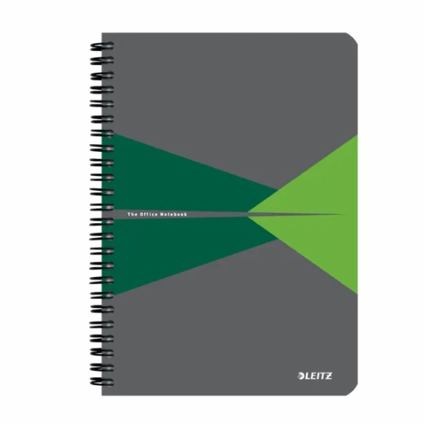 Leitz zápisník Office A5 čtverečkovaný, drátěná vazba, PP...