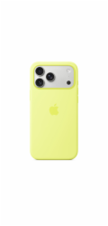 Apple iPhone 17 Pro Max Silicone Case with MagSafe – Neon Yellow